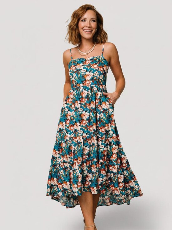 Baltic Born Dresses & Skirts - NEW Baltic Born Shari Tank Maxi Dress | Deep Blue Floral Size S